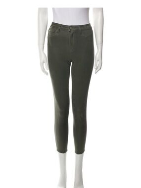 L'AGENCE Olive High-Rise coated Ankle Skinny Jeans